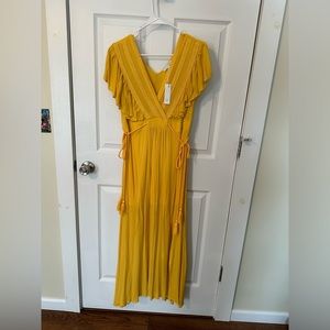 Women’s Jennifer Deep V Maxi Dress - Mustard - Baltic Born.
